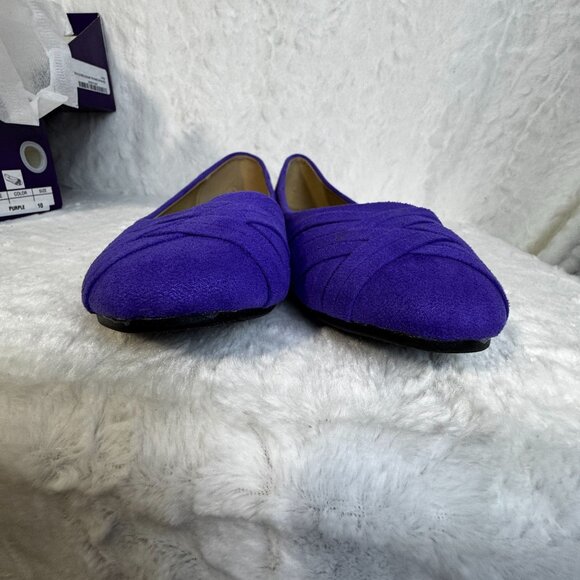 Ollio Womens Purple Ballet Flats Size 10 Stylish Slip-On Shoes Comfortable Fit - Picture 9 of 9